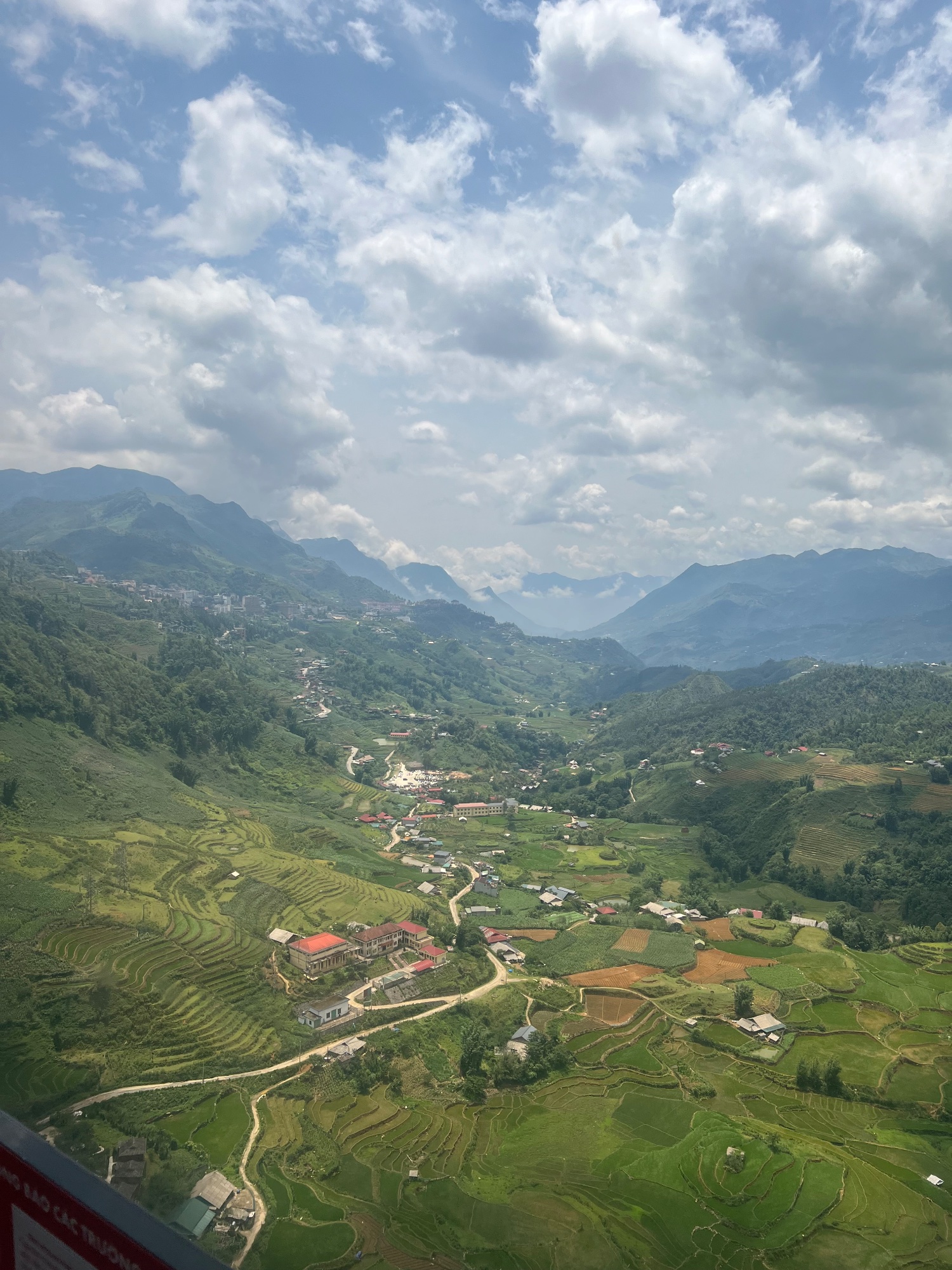 breath taking views on the ride up