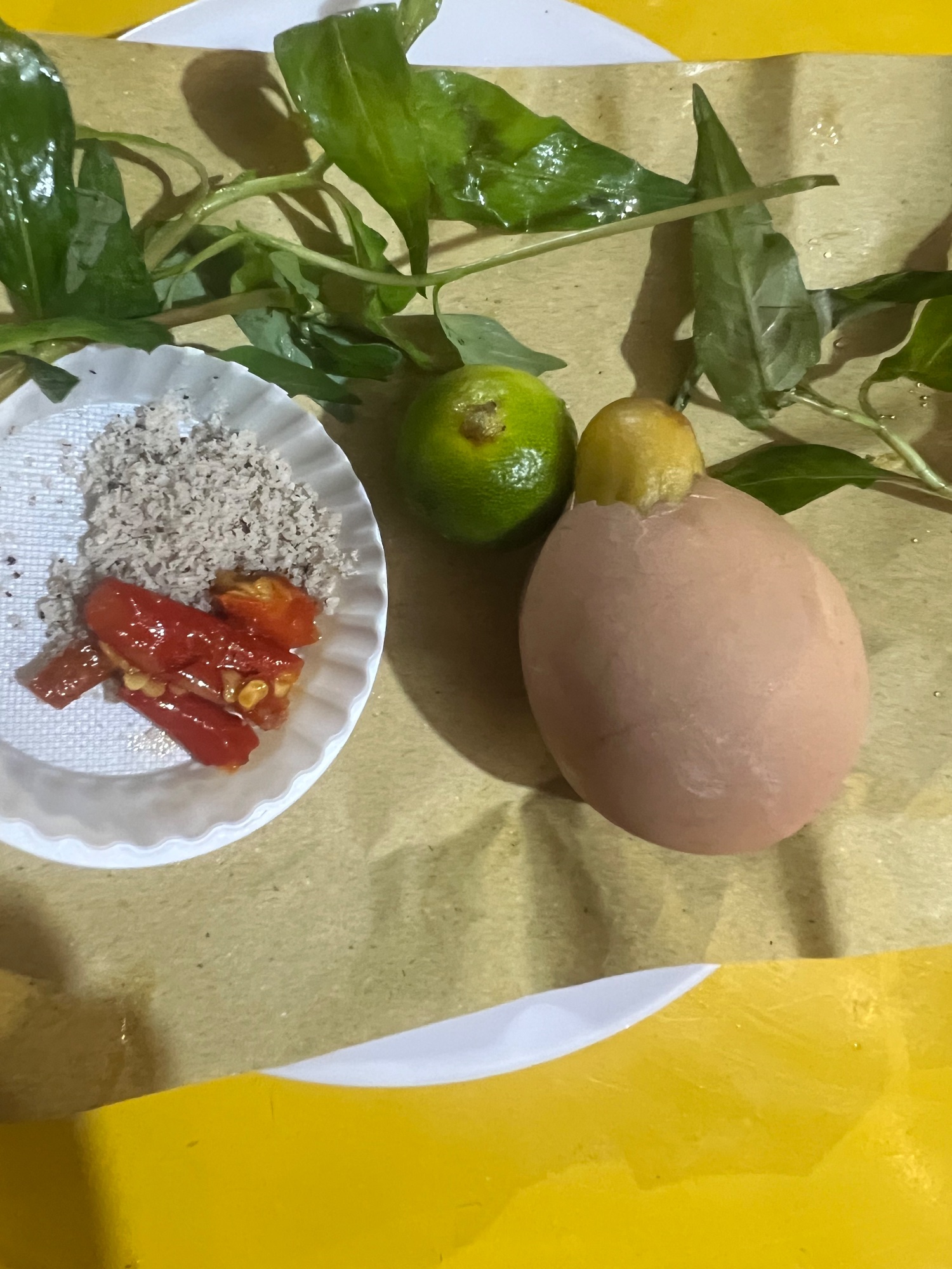 That weirdly looking egg, is the yolk being released before or during cooking.
