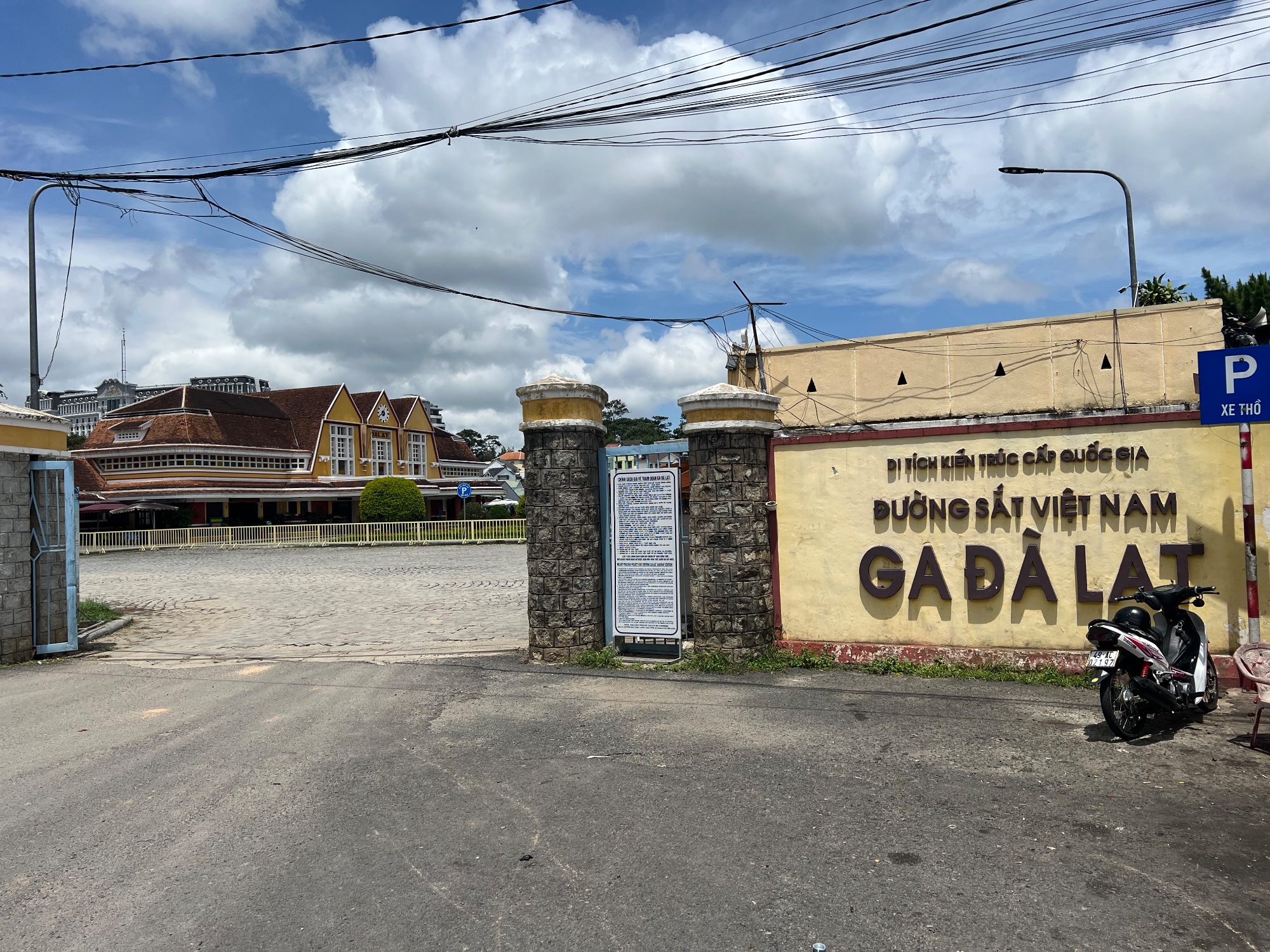 "Ga Da Lat" Ga is a loan word from french: gare. There are few european loan words: bia, xa lát,  chào