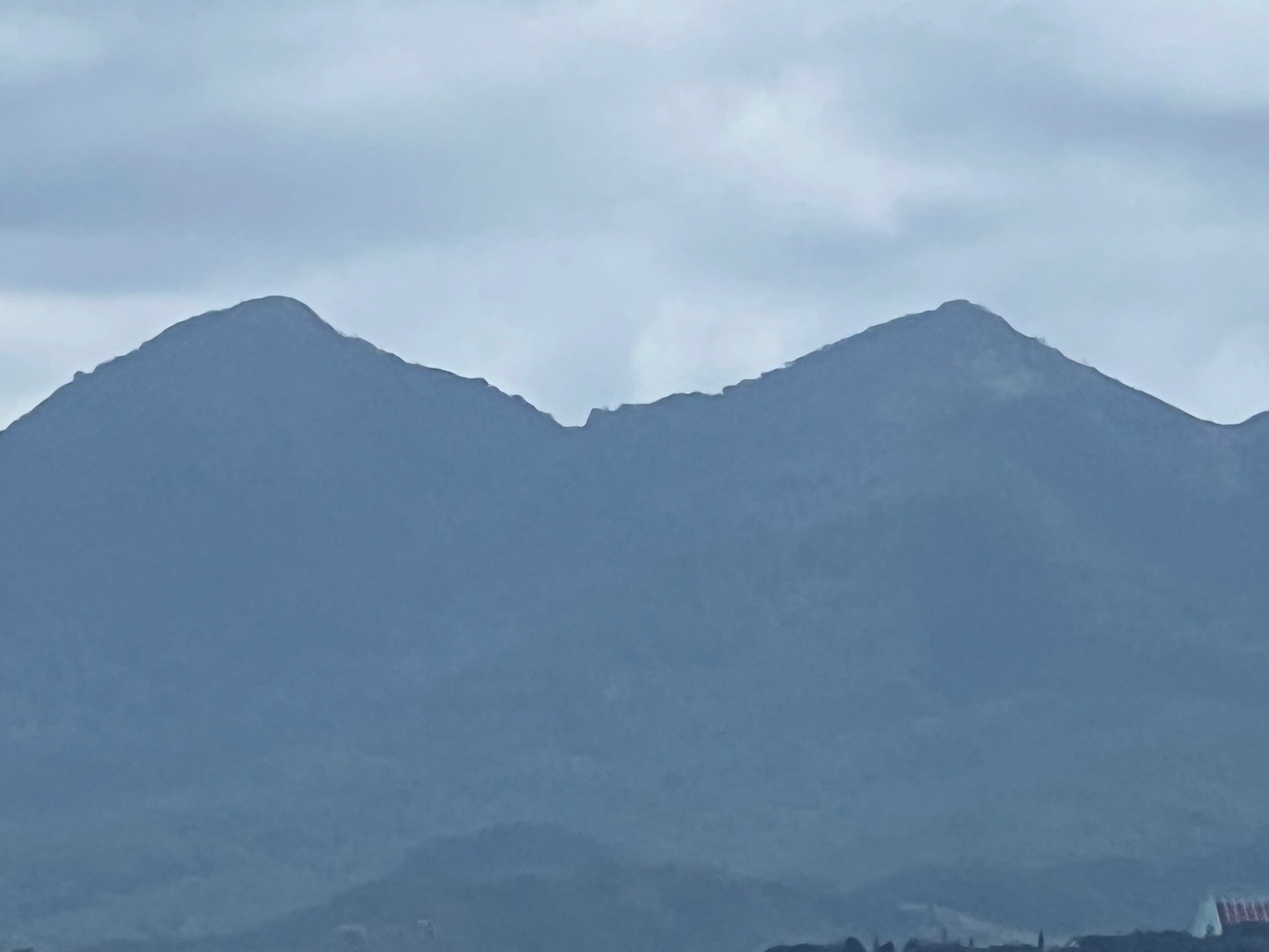 in the 12km distance, Langbiang on the left.