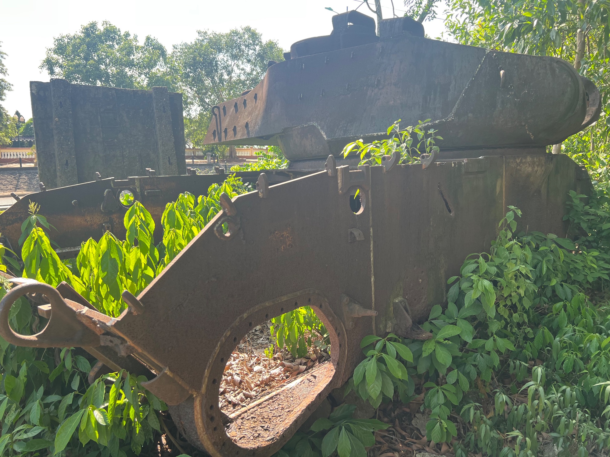some errant tank wreck