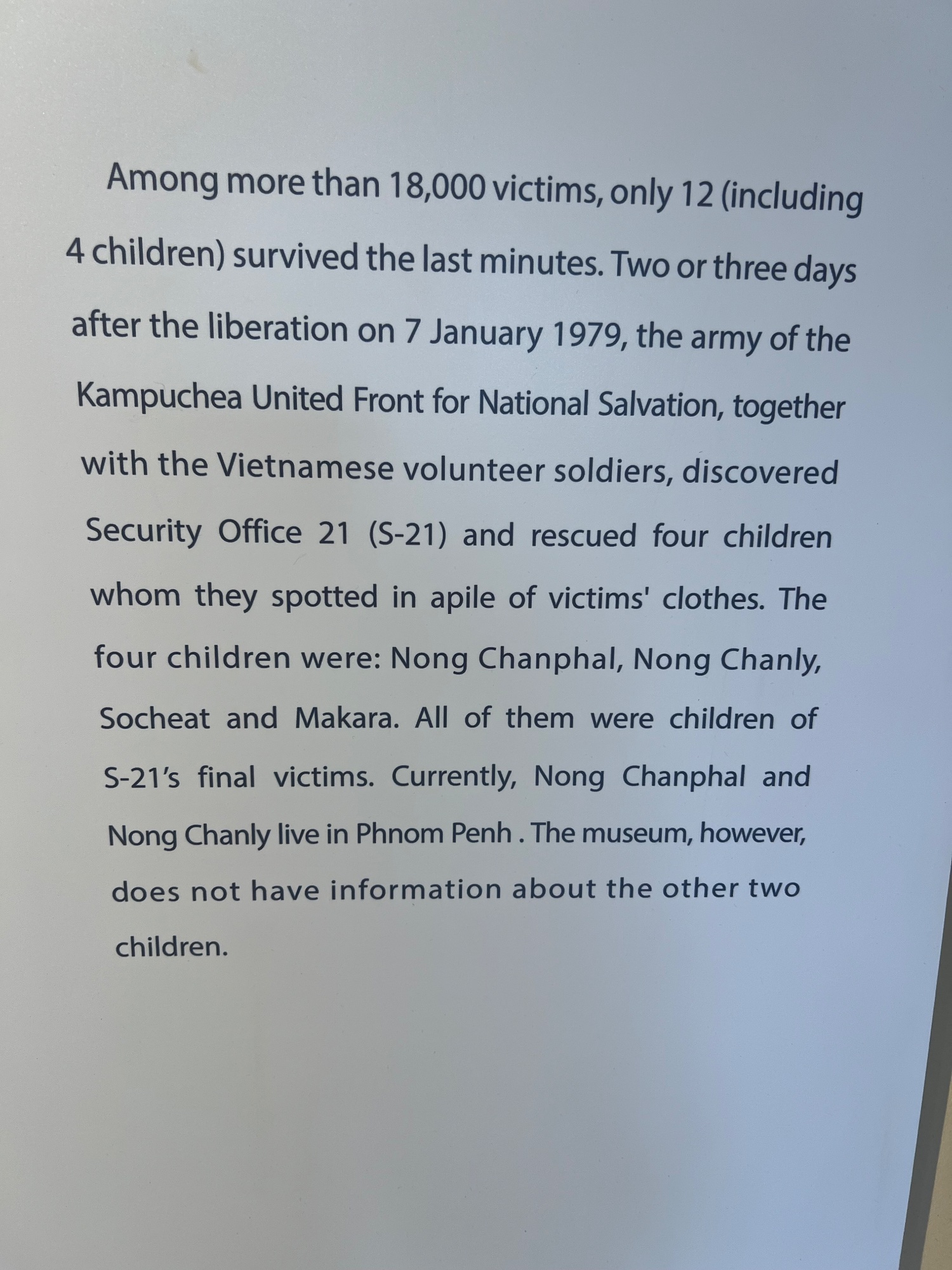 S 21 Tuol Sleng