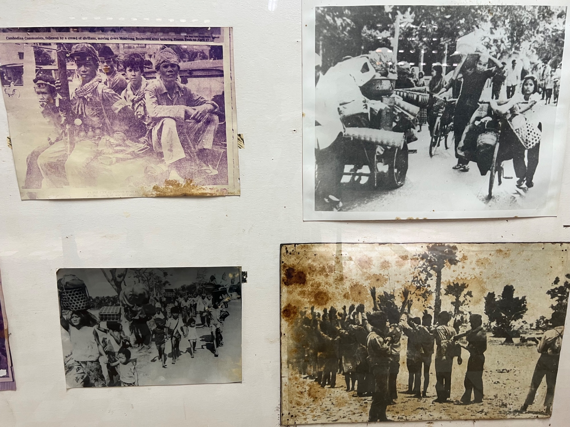 The enthusiasm only lasted a few hours. Forced evacuation started immediately. The Khmer Roughe viewed any city dwellers with suspicion. In their eyes, they only lived off the actual workers and peasant. They were "parasites" that needed to start doing real work, ie growing rice.