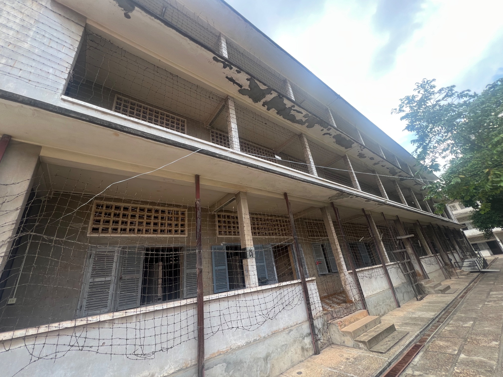 The Khmer Rouge installed these nets to prevent suicides.