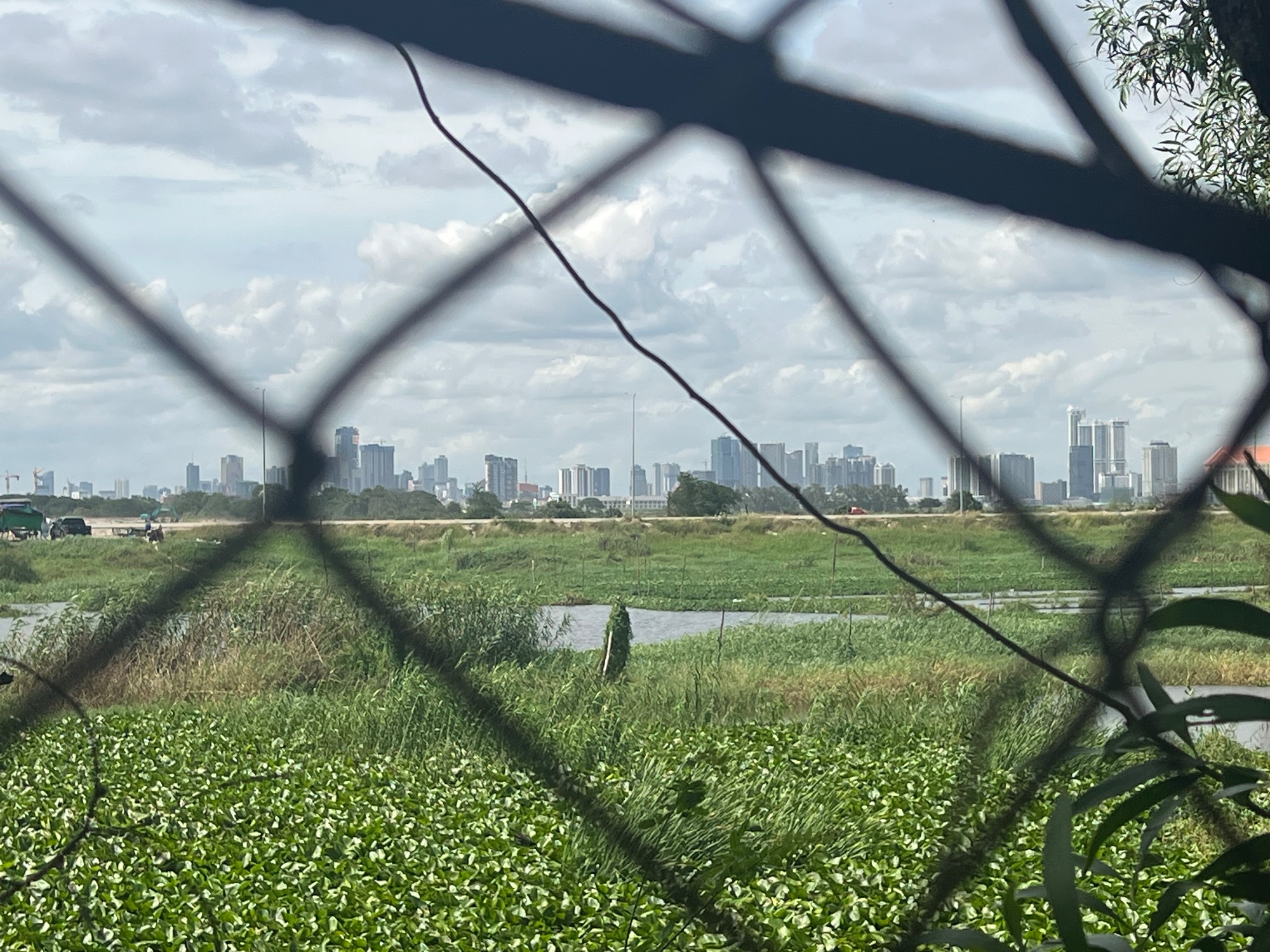 Phnom Penh is so close you can actually see its skyline