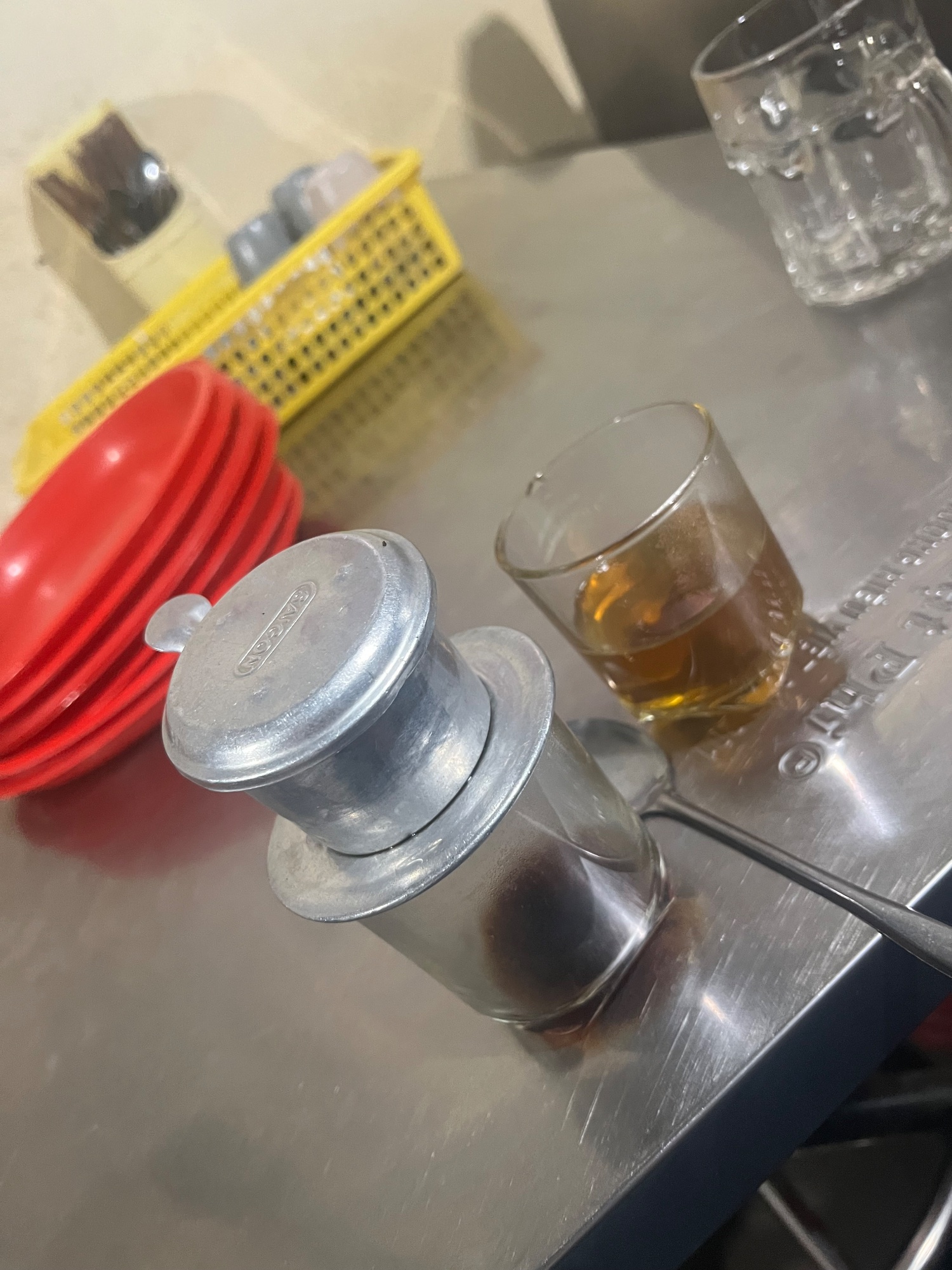 I was treated to tea....