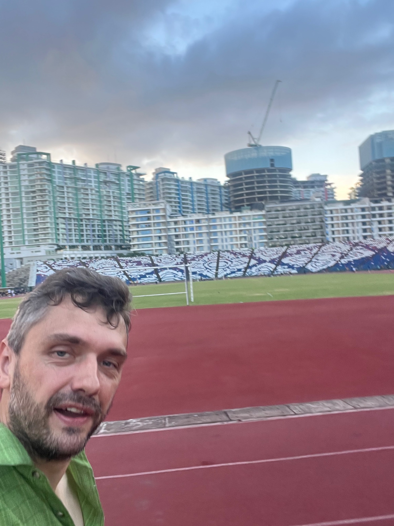 So I ran a lap or two.