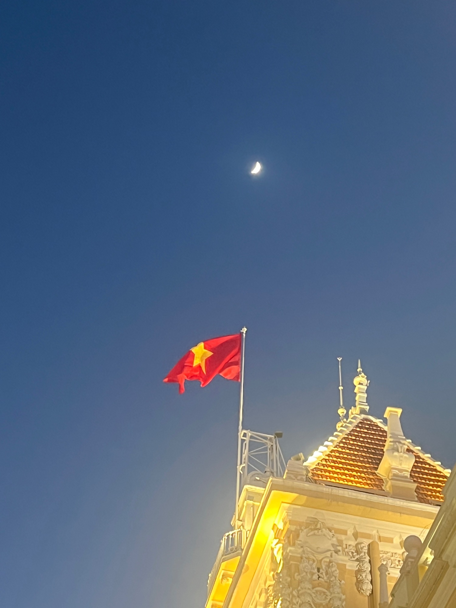 Moon and star